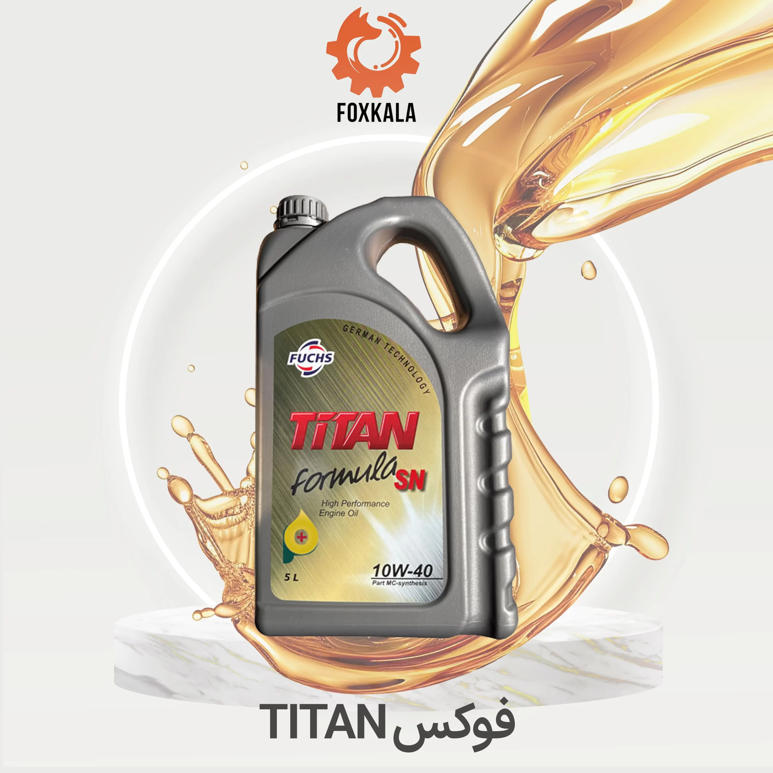 روغن موتور فوکس مدل Titan 10W